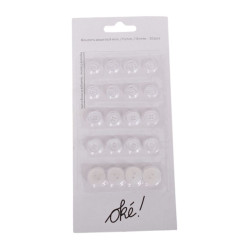 SACHET DE 6 / BOUTONS ASSORTIS 9 / 11 / 15 MM. 20 PCS.
